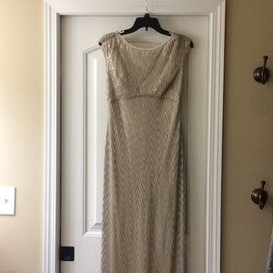 Champagne Sequin Formal Dress